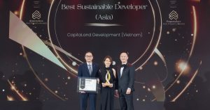 Đại diện CapitaLand Development Việt Nam nhận giải Nhà phát triển bền vững xuất sắc châu Á tại APA 2025